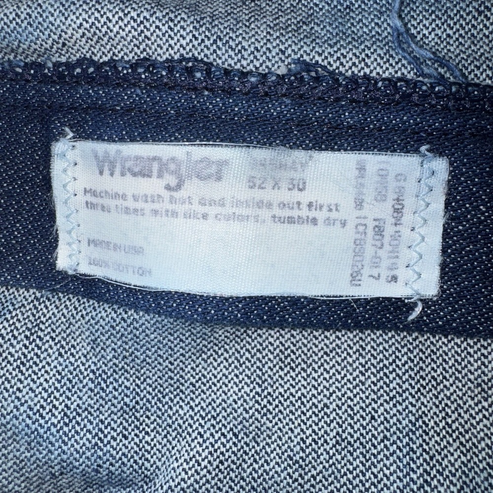 Vintage Wrangler Jeans Men's 52x30 Made In USA - Picture 9 of 9
